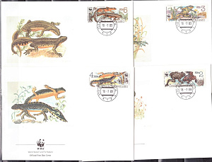 ЧССР,1989, Земноводные WWF, 4 КПД ЧССР,1989, Земноводные WWF, 4 КПД